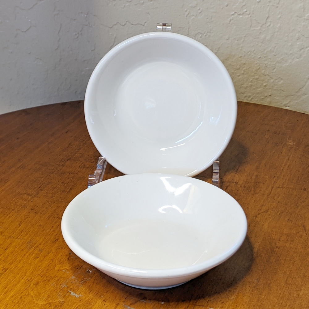 HOMER LAUGHLIN Small White Berry Bowls
